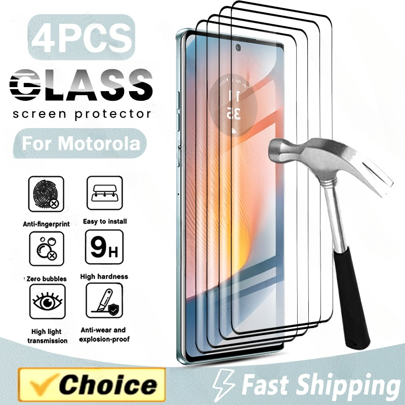 Curved Edge Screen - MotorolaEdge50Fusion 5G Case 4Pcs 3D Glass