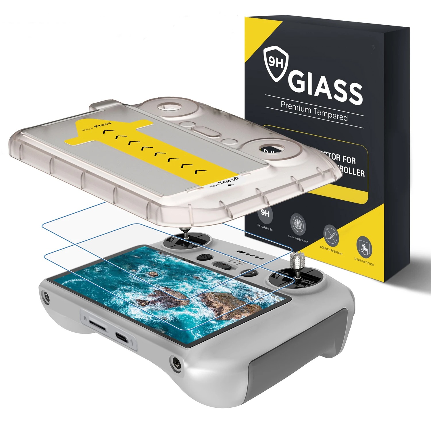 Glass Protector Auto - For DJI Flip/Air3/3S/Mini3/4pro Screen Remote Control