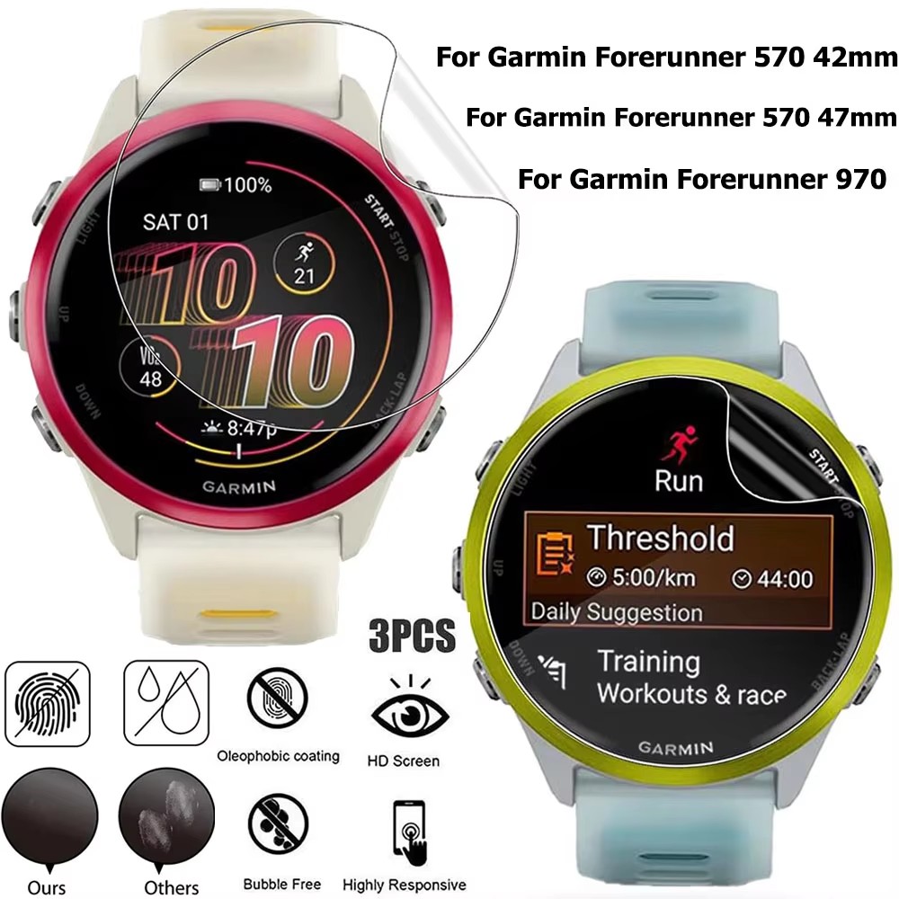 1-3Pcs Hydrogel Film For Garmi - огляд і ціна Smartwatch Screen Film