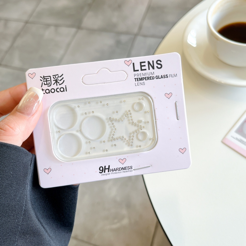 Luxuruy Diamond 3D Heart Glass - огляд і ціна Camera Lens Protector