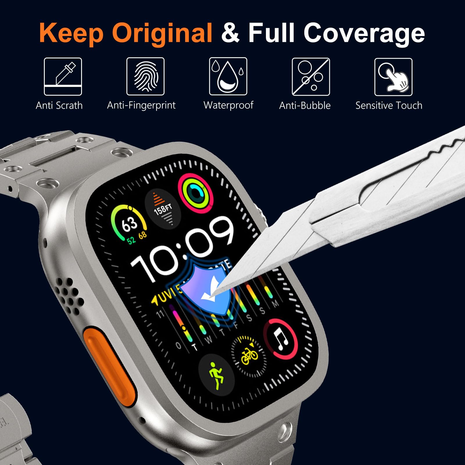 Tempered Glass for Apple Watch - огляд і ціна Smartwatch Screen Film