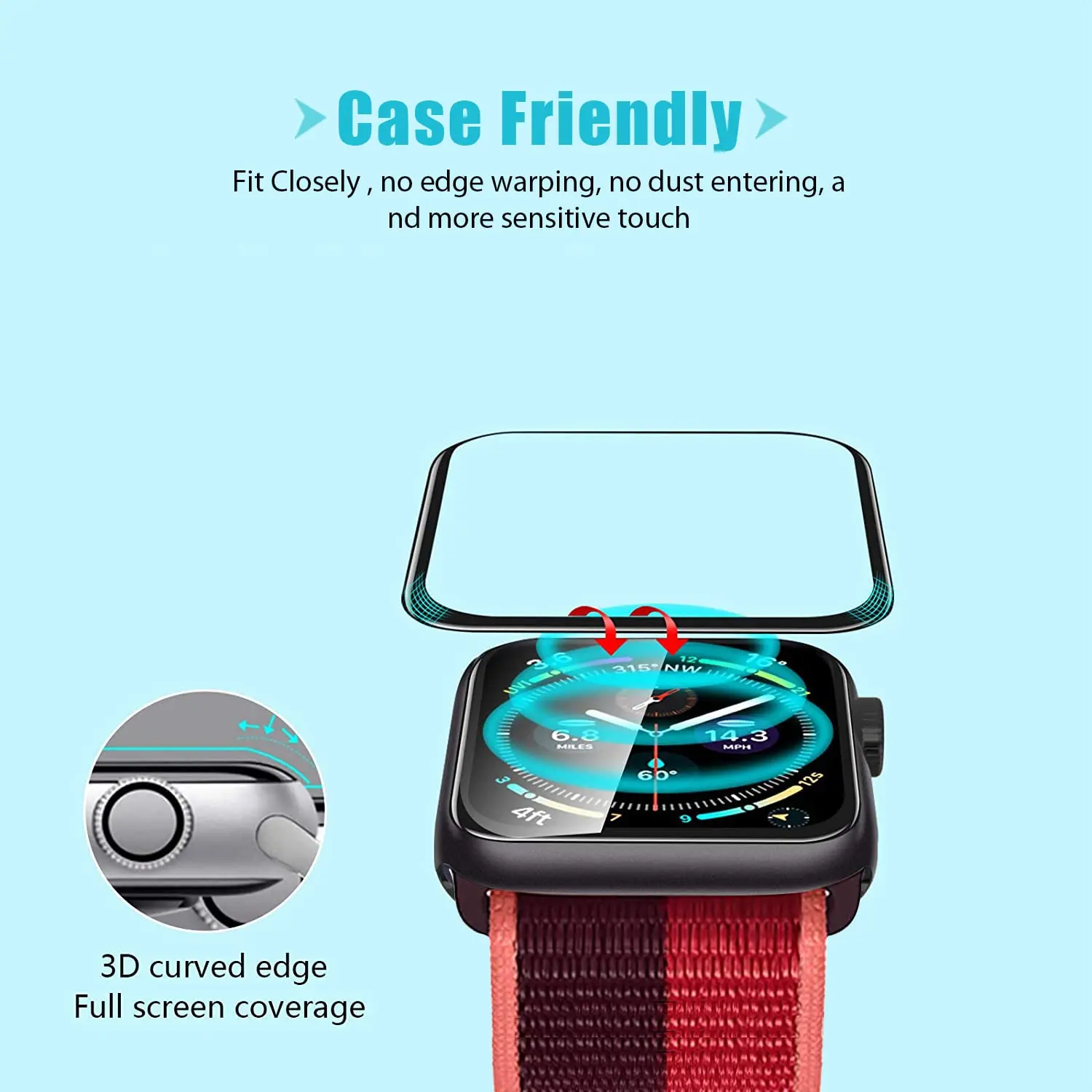 Screen Protector 3D Tempered F - огляд і ціна Smartwatch Screen Film