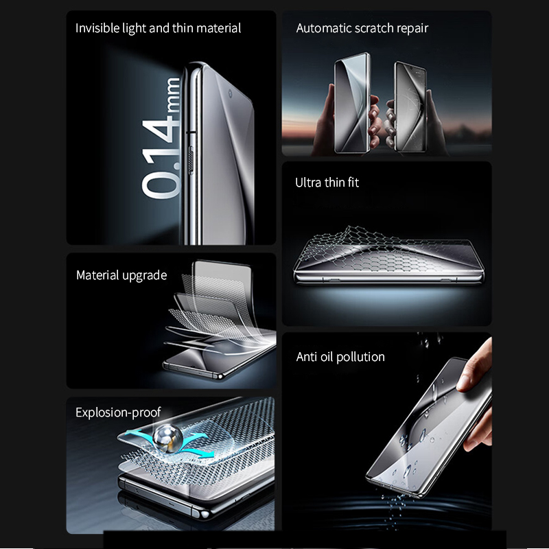 2-4pcs 3D Curved HD Silicone H - огляд і ціна Curved Edge Screen