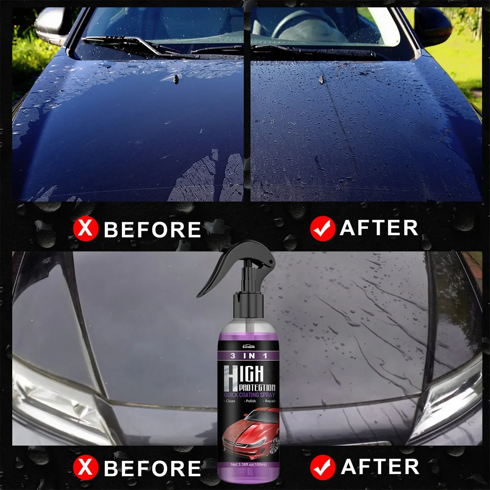 3 in 1 Car Ceramic Liquid Coat - огляд і ціна Nano Liquid Coating