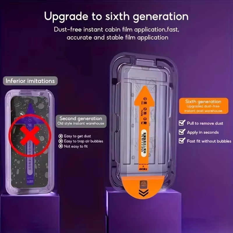 1-4Pcs Fingerprint Unlock HD S - огляд і ціна Glass Protector Auto