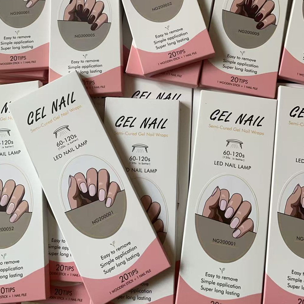 Huizi French Gel Nail Strips P - огляд і ціна Full Cover Adhesive