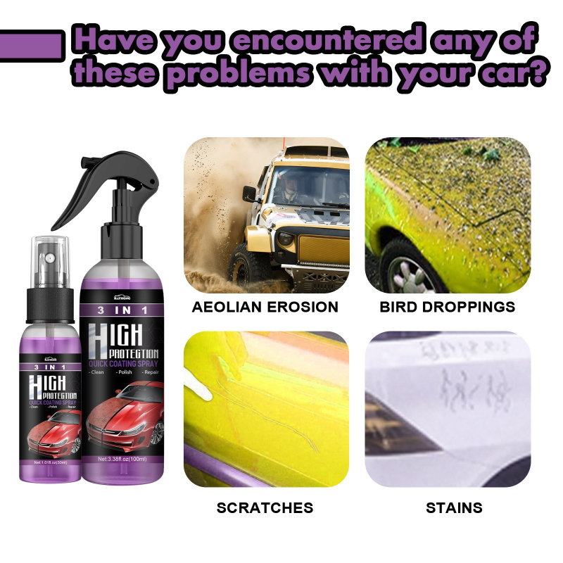 3 IN 1 Car Ceramic Coating Spr - огляд і ціна Nano Liquid Coating